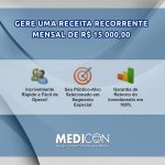 Receita recorrente mensal de R$15.000