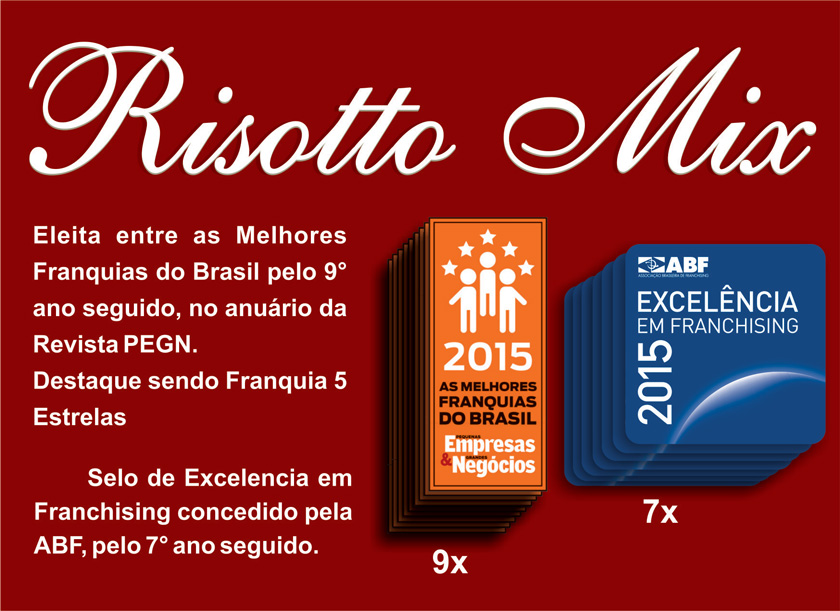 9 anos seguidos entre as Melhores Franquias do Brasil e 7 anos de Excelencia em Franchising 9 anos seguidos entre as Melhores Franquias do Brasil e 7 anos de Excelencia em Franchising