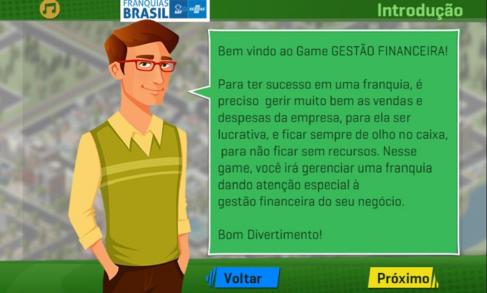 Gestão Financeira é uma das seis etapas do Game Franquias Brasil