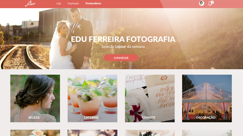 Tela do Le Jour: hoje, 20 mil casais possuem timelines na plataforma. (Foto: Divulgação)