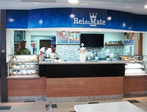 Franquia Rei do Mate instalada na Fundação Getúlio Vargas do Rio de Janeiro (FGV-RJ); a rede cobra investimento inicial de R$ 300 mil (custos de instalação + taxa de franquia + capital de giro inclusos); o faturamento médio mensal é de R$ 75 mil, com lucro médio de R$ 12.375; o prazo de retorno do investimento é de 36 meses; os dados são da franqueadora. (Foto: Divulgação)