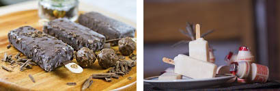 A paleta kids sabor Yakult e a premium de Ferrero com casquinha crocante de chocolate meio amargo e avelã