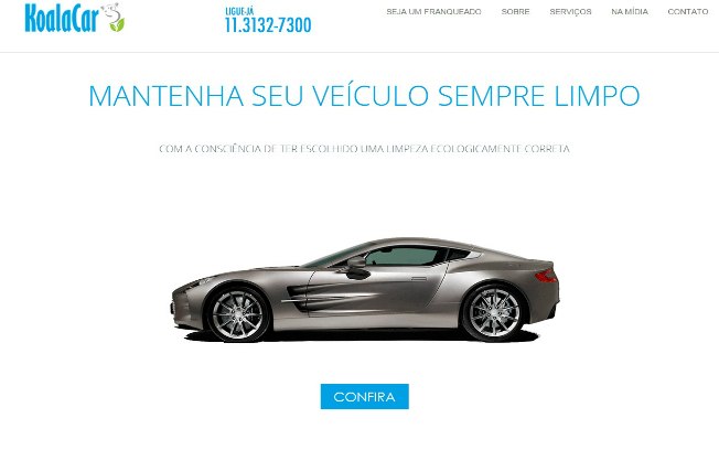 Microfranquia de limpeza ecológica de veículos, sem água. A partir de R$ 2.990,00 com taxa de franquia e produtos/equipamentos inclusos, o interessado pode abrir uma franquia KoalaCar e atuar na modalidade Home Based. Foto: Divulgação