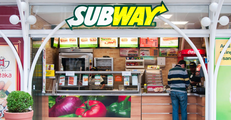 2º) Subway (rede de fast food - 2.007 unidades): investimento inicial, a partir de R$ 300 mil (inclui capital de giro, taxa de franquia e custo de instalação); faturamento médio mensal, a partir de R$ 80 mil; a rede não revela lucro médio mensal; prazo de retorno do investimento, a partir de 24 meses (dados fornecidos pela empresa). (Foto: Divulgação)