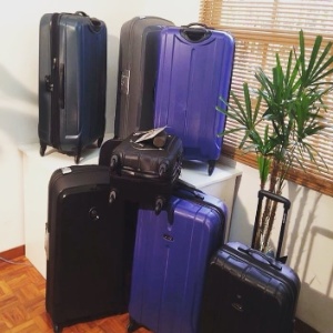 Padrão das malas: só mudam cor e tamanho. (Foto: Divulgação)