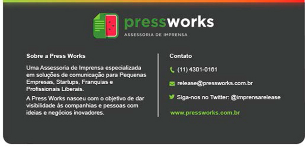 Fontes: Texto: Press Works (Da Redação) Foto: Divulgação